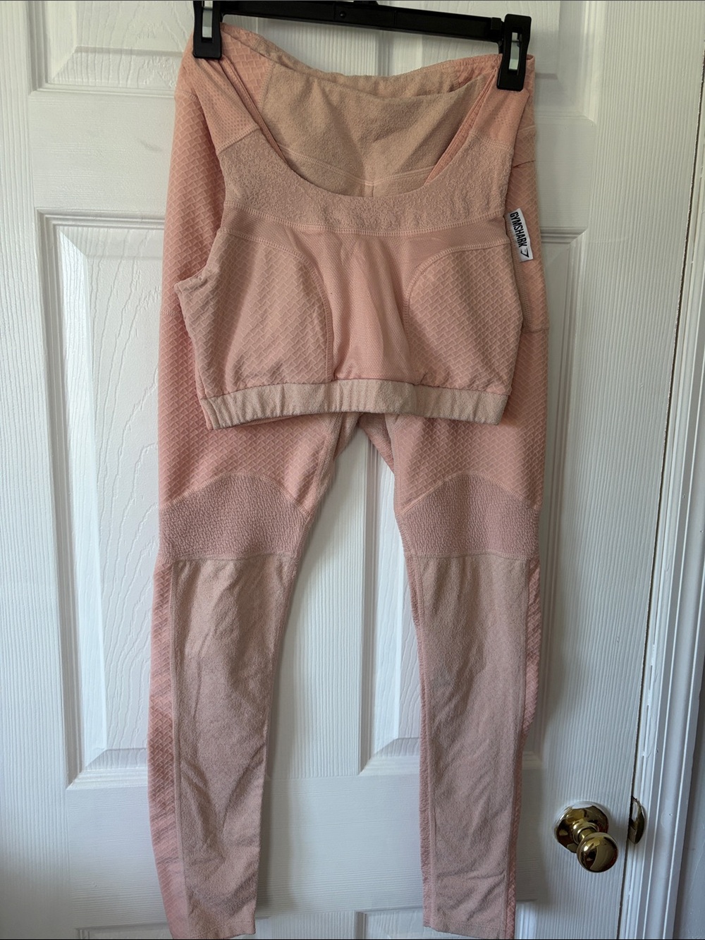 Gymshark Pink Seamless Workout Set - Sports Bra & Leggings